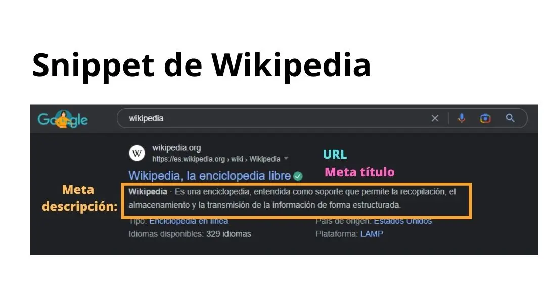 Snippet wikipedia